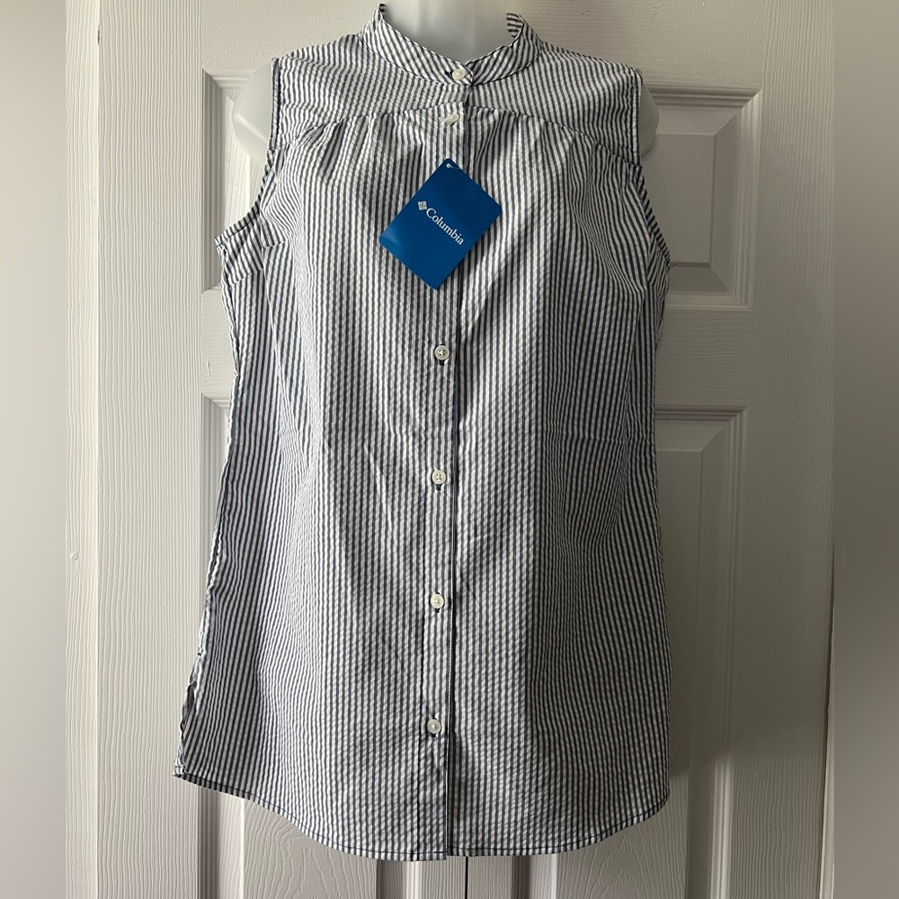 Columbia Cherry Creek Lane Striped Sleeveless Tunic NWT